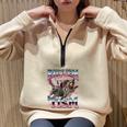 Autistic Raccoon Half Zip Oversized Sweatshirt - Fun Meme Vibe Sand