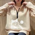 Raccoon Trash Panda Oversized Sweatshirt - Teen Meme Style Sand