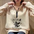 Trendy Raccoon Oversized Sweatshirt - Grey Half Zip for Adults Sand