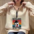 Vintage Autism Awareness Raccoon Half Zip Oversized Sweatshirt Sand