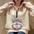 Watercolor Raccoon T-Shirt for Kids - Classic Modern Polyester Tee Sand