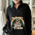 Autism Awareness | Funny Raccoon Sweatshirt | Oversized Half-Zip Black