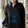 Cowboy Raccoon Meme Half Zip Sweatshirt | Humorous Oversized Hoodie Black