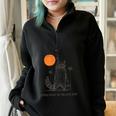 Everyday Is Trash Day Retro 90s Sunset Raccoon Trash Panda Half Zip Oversized Sweatshirt Black