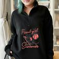 Feral Raccoon Summer Half Zip Oversized Sweatshirt | Vacation Vibes Black