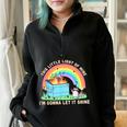 Groovy This Little Light-Of Mine Dumpster Fire Raccoon Half Zip Oversized Sweatshirt Black