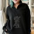 Raccoon Cowboy Meme Half-Zip Sweatshirt for Men & Women Black