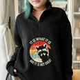 Raccoon Graphic | Vintage Half Zip Oversized Sweatshirt Unisex Black