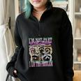 Raccoon Meme Bootleg Half Zip Sweatshirt - Oversized Comfort Black