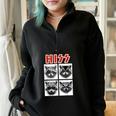 Raccoon Music Band Sweatshirt - Unisex Half Zip Oversized Black