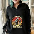 Raccoon & Opossum Half Zip Oversized Sweatshirt - Fun & Quirky Design Black