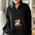 Raccoon Possum Tee - Fun Oversized Half Zip Sweatshirt for Animal Lovers Black