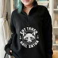 Raccoon Sweatshirt - Gothic Style Half Zip | Edgy & Bold Black