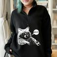Raccoon Trash Panda Oversized Sweatshirt - Teen Meme Style Black
