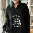 Raccoon Trash Racoon Let's Do Crimes Cute Animals Men Half Zip Oversized Sweatshirt Black