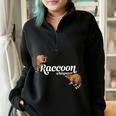 Raccoon Whisperer Oversized Sweatshirt - Cute Half Zip for Animal Lovers Black
