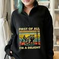 Retro Angry Raccoon Half Zip Oversized Sweatshirt | Fun Streetwear Black