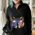 USA Patriotic Raccoon T-Shirt | July 4th Trash Panda Tee Black