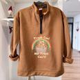 Raccoon Half Zip Oversized Sweatshirt - Unisex Novelty Fun Brown