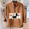 Raccoon Lover Oversized Unisex T-Shirt - Fun Animal Theme for Moms Brown