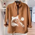 Raccoon Trash Panda Oversized Sweatshirt - Teen Meme Style Brown