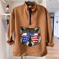 USA Patriotic Raccoon T-Shirt | July 4th Trash Panda Tee Brown