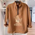 Vintage Cowboy Raccoon Sweatshirt - Oversized Unisex Half Zip Brown