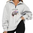 Fairy Godpossum Raccoon Sweatshirt - Cozy Unisex Gift Grey
