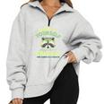 Raccoon Half Zip Oversized Sweatshirt - Cozy Unisex Layer Grey