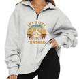 Raccoon Lovers Cozy Half Zip Sweatshirt - Fun Party Animal Theme Grey