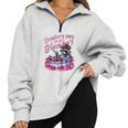 Strawberry Jams Raccoon Half Zip Oversized Unisex Sweatshirt Grey