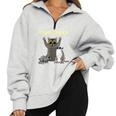 Team Trash Animals Half Zip Oversized Sweatshirt | Fun & Cozy Grey