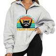 Trash Panda Raccoon Oversized Half Zip Sweatshirt - Fun & Stylish Grey