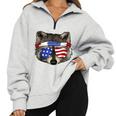 USA Patriotic Raccoon T-Shirt | July 4th Trash Panda Tee Grey