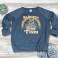 Autism Raccoon Women's Raglan Sweatshirt | Celebrate Awareness Heather Navy