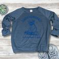 Cowboy Raccoon Meme Women's Raglan Sweatshirt - Fun Wear Heather Navy