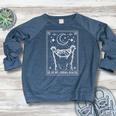 Feral Era Raccoon|Women's Sweatshirt|Fun Moon Design Heather Navy