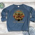 Raccoon Cartoon Women's Crewneck Sweatshirt - Fun Kids Design Heather Navy