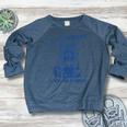 Raccoon Trash Panda Women's Crewneck | Moody Foody Meme Sweatshirt Heather Navy