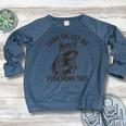 Sarcastic Raccoon Women's Crewneck Sweatshirt | Relaxed Fit Heather Navy