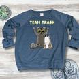 Team Trash Animal Crewneck | Women's Raglan for Casual Days Heather Navy