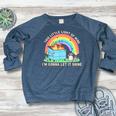 Women's Crewneck Raglan Sweatshirt - Groovy Raccoon Theme | Fun Casual Wear Heather Navy