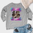 Even Baddies Get Saddies Raccoon Oddly Specific Meme Women's Crewneck Raglan Sweatshirt  Heather Light Gray