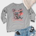 Feral Raccoon Meme Women's Crewneck Sweatshirt - Playful Summer Vibe Heather Light Gray