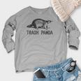 Raccoon Animal Print T-Shirt - Women's Crewneck Grey - All Seasons Heather Light Gray