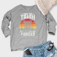 Raccoon Crewneck Sweatshirt - Vintage Raglan for Nature Lovers Heather Light Gray
