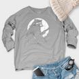 Raccoon Guitarist Women's Crewneck Sweatshirt | Moonlit Music Theme Heather Light Gray