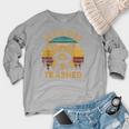 Raccoon Lovers Raglan Sweatshirt - Fun Animal Theme for Women Heather Light Gray
