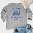 Raccoon Meme Raglan Sweatshirt - Sarcastic Women's Bedtime Shirt Heather Light Gray