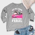 Raccoon For Men Women Raccoon Lover Introvert Women's Crewneck Raglan Sweatshirt  Heather Light Gray